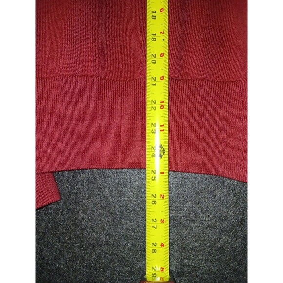 Current Elliott Alpaca Wool Blend Red &‎ Cream Tomcats Fair Isle Sweater Size 1 - Picture 9 of 9